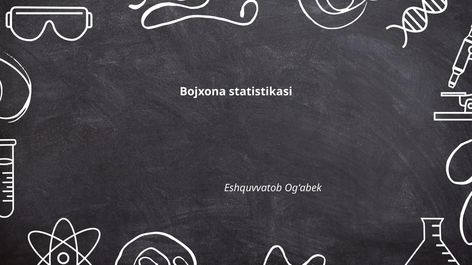 Bojxona statistikasi asoslari