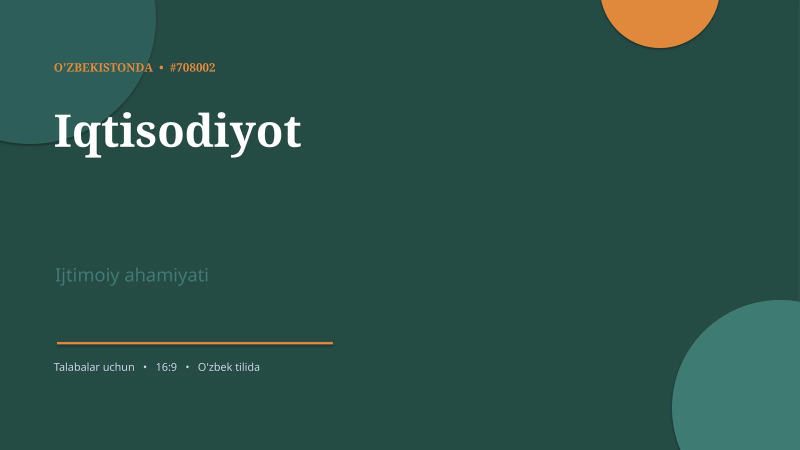 Iqtisodiyot
