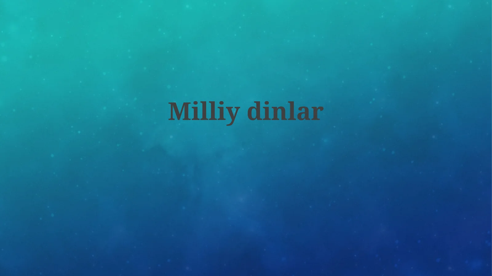 Milliydinlar