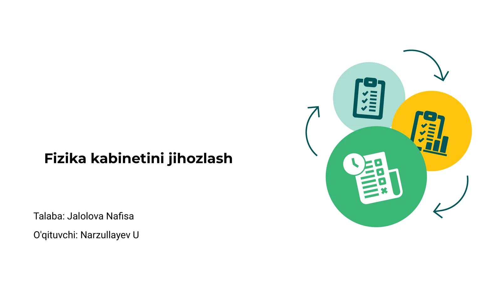 Fizika kabinetini jihozlash