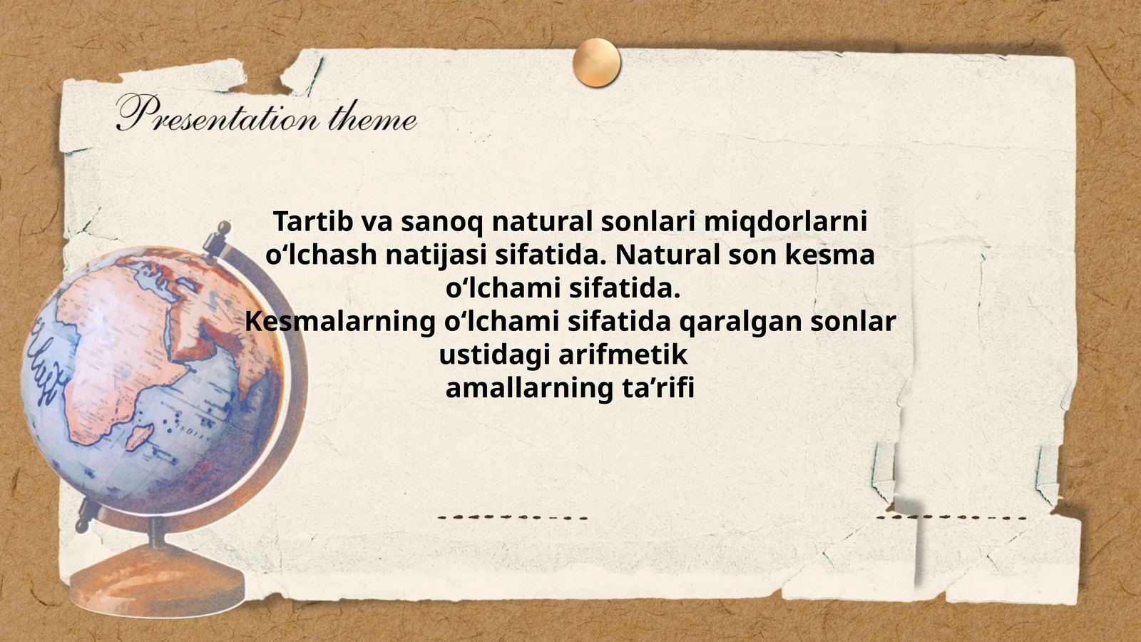 Tartib va sanoq natural sonlari miqdorlarni o‘lchash natijasi