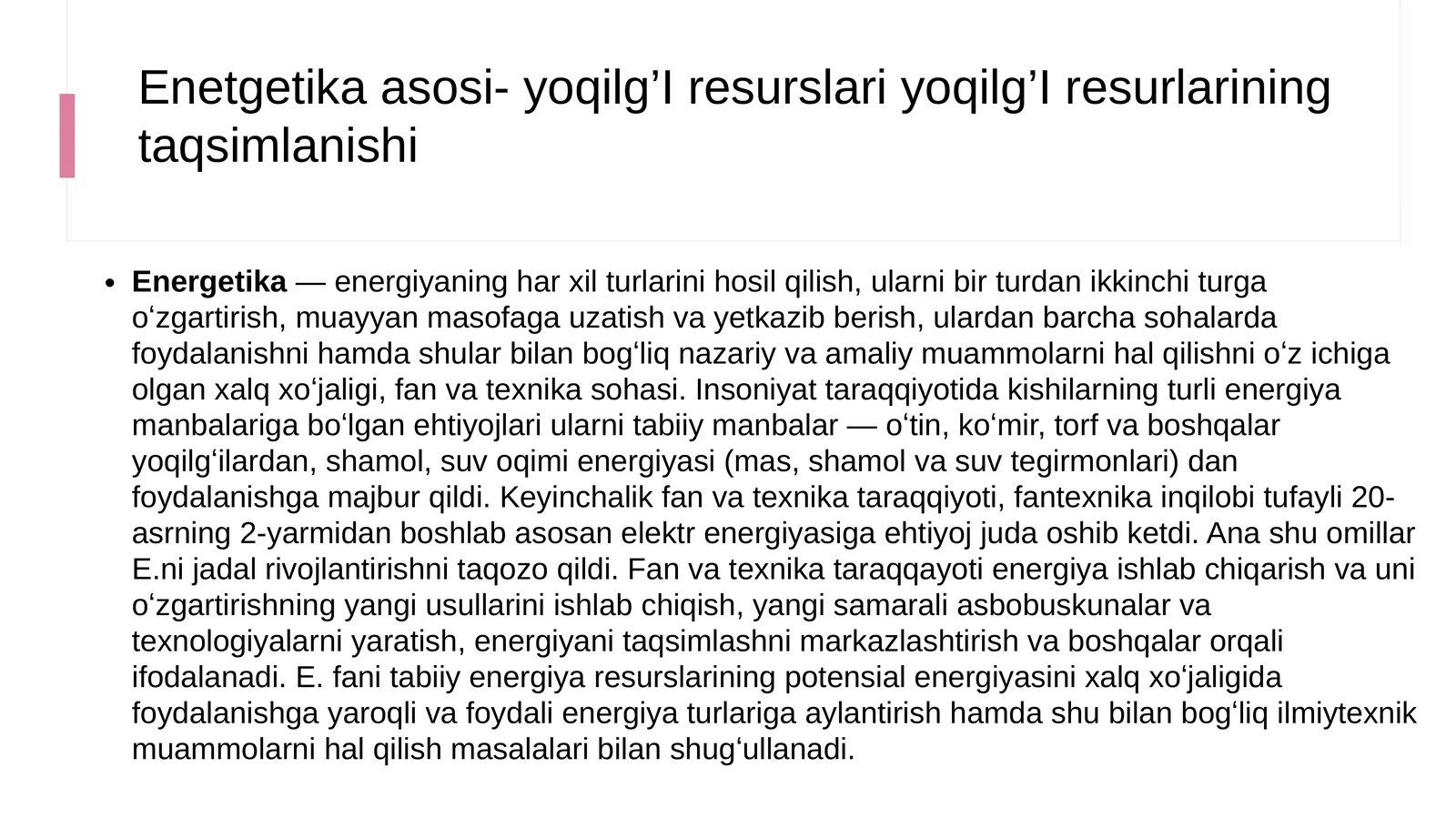 energetika