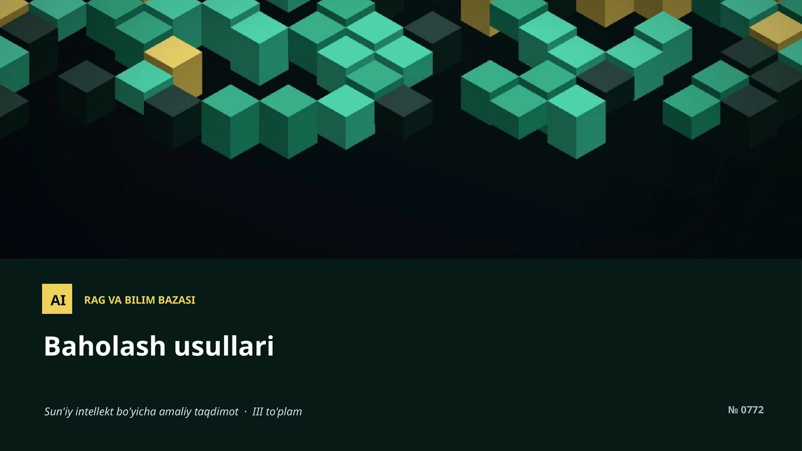 Baholash usullari