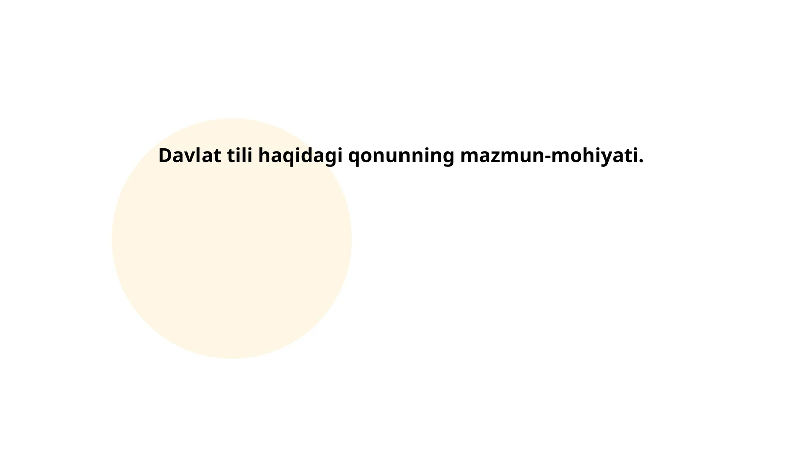 Davlat tili maqomi
