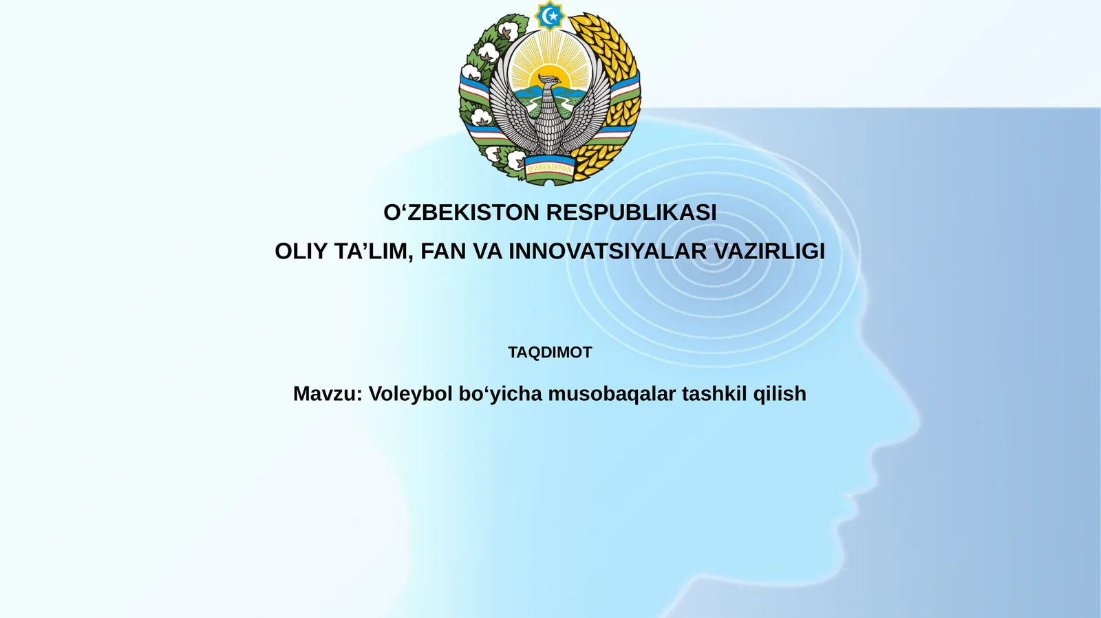 Voleybol boʻyicha musobaqalar tashkil qilish