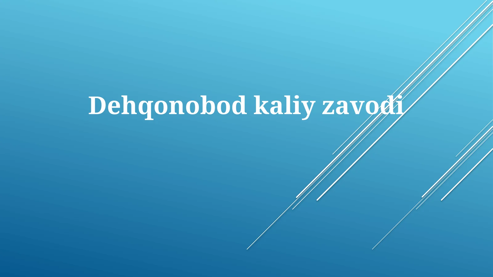 Dehqonobodkaliyzavodi
