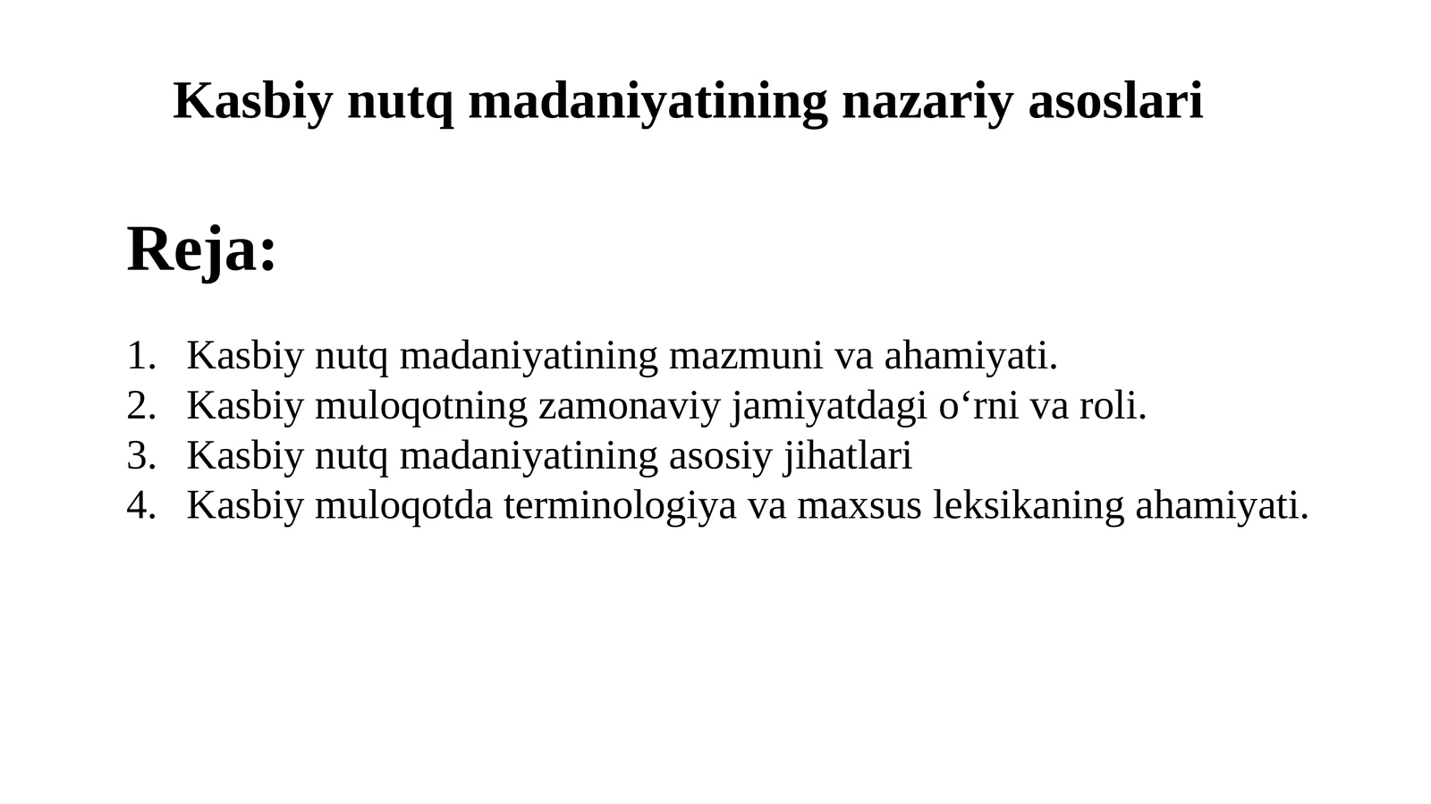 Kasbiynutqmadaniyatiningnazariyasoslari