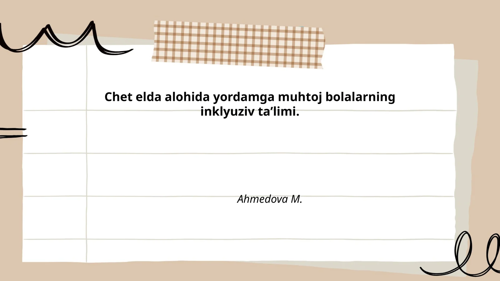 Chet elda alohida yordamga muhtoj bolalarning inklyuziv taʼlimi