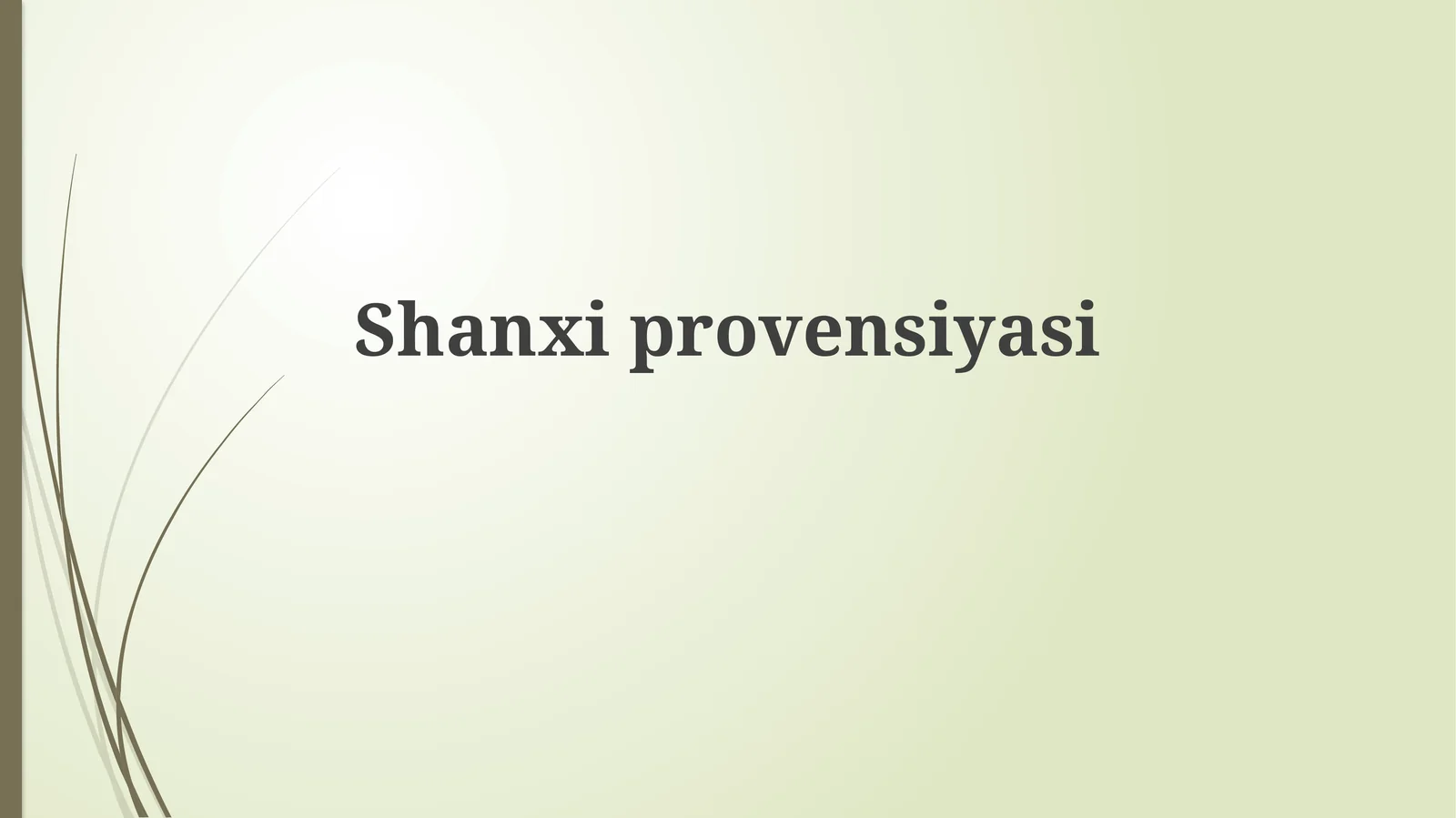 Shanxi: Tarix va Geografiya