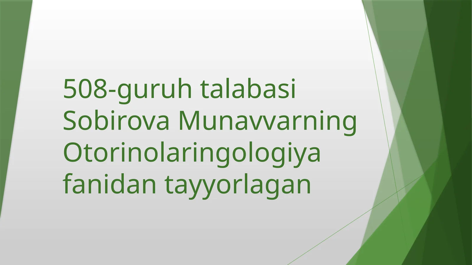 Burunyondosh bo'shliqlarining o'tkir kasalliklari. Burunyondosh bo'shliqlari jarohati. Koservativ va jarrohlik davolash tamoyillari