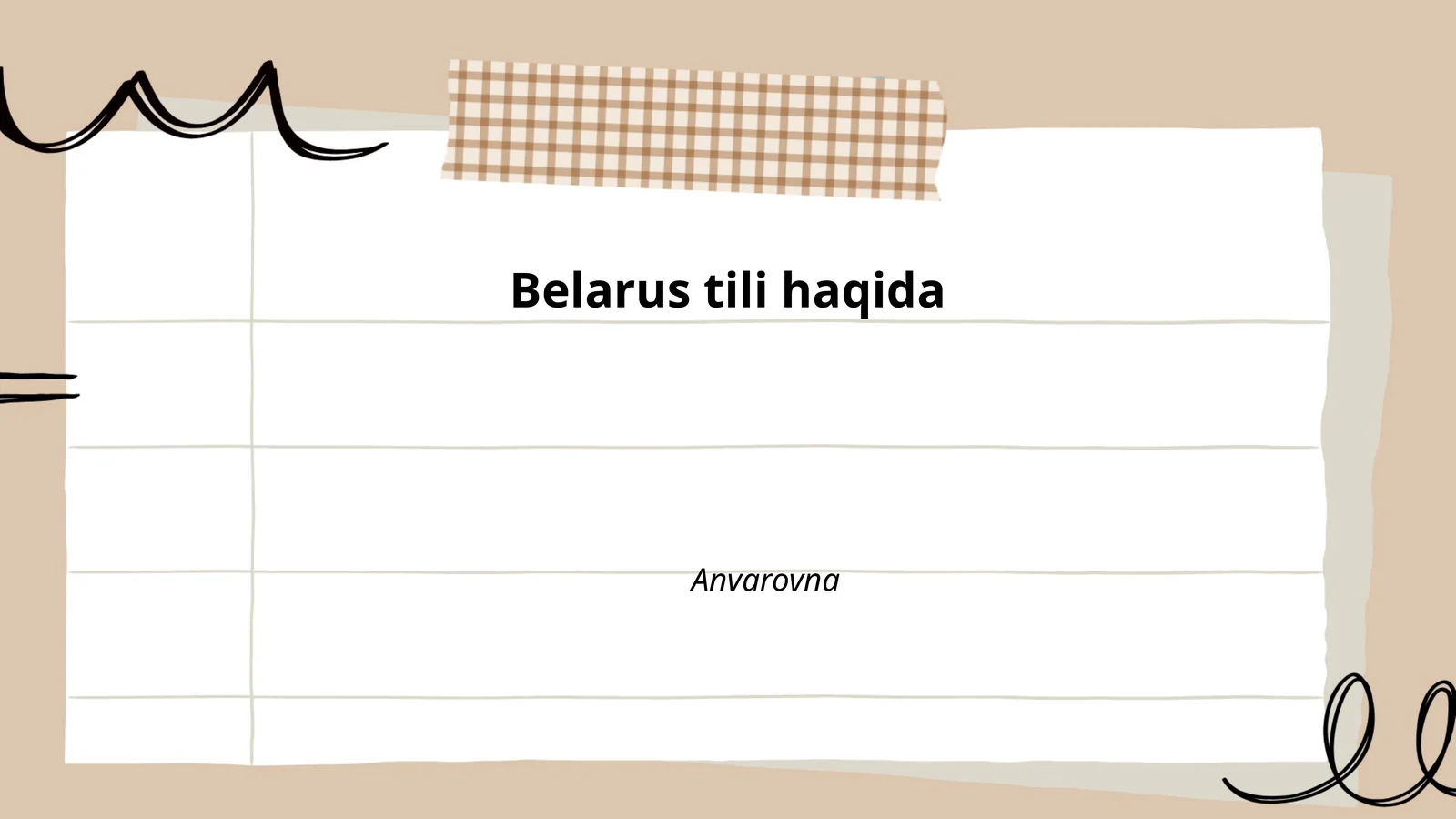 Belarus tili haqida