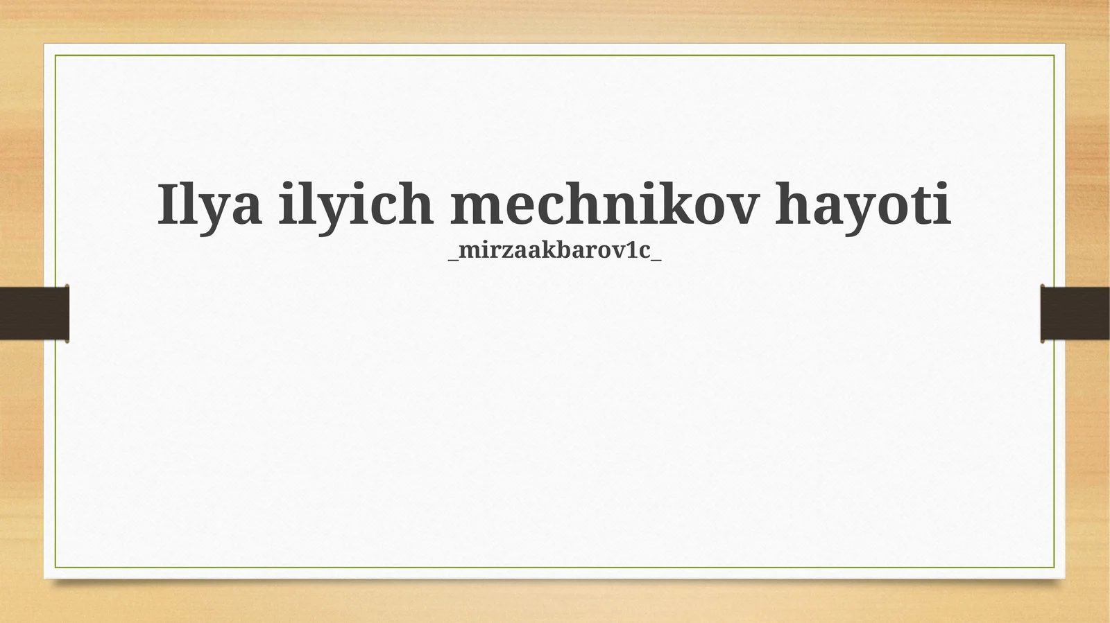 Ilya ilyich mechnikov hayoti