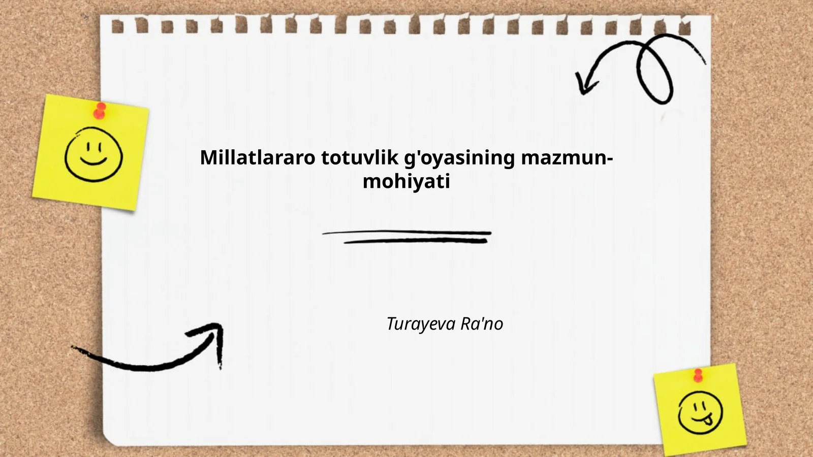 Millatlararo totuvlik g'oyasining mazmun-mohiyati
