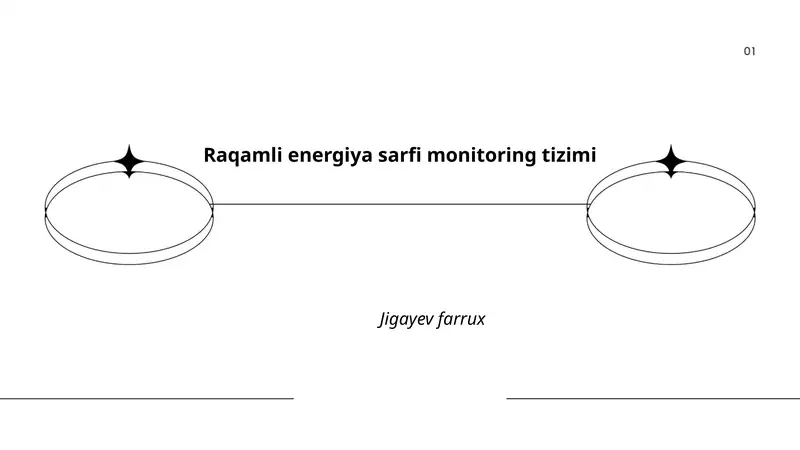 Raqamli energiya sarfi monitoring tizimi