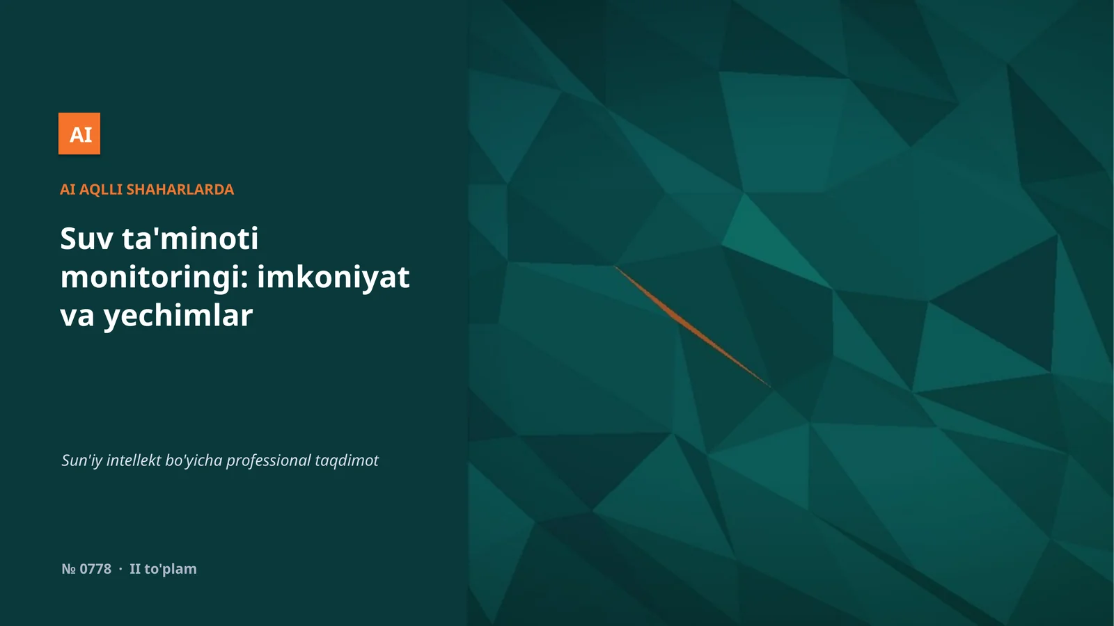 AI AQLLI SHAHARLARDA