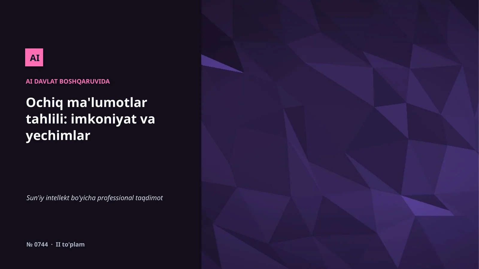 AI DAVLAT BOSHQARUVIDA