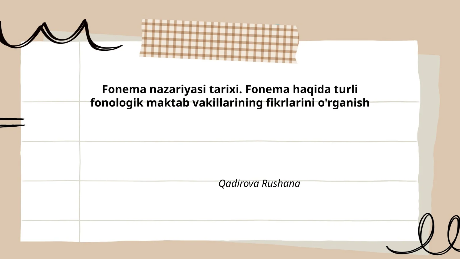 Fonema nazariyasi tarixi