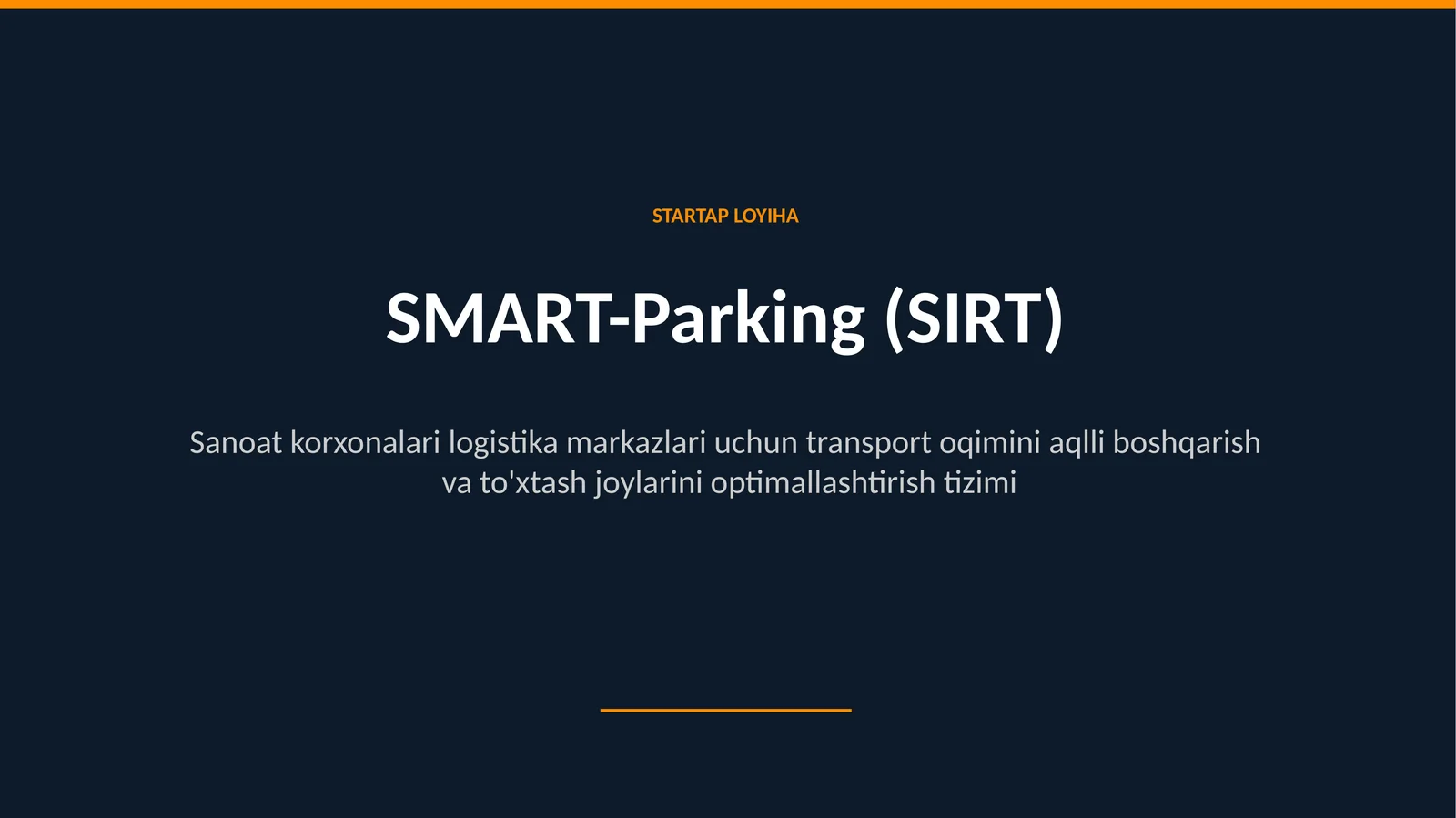 SMART-Parking (SIRT)