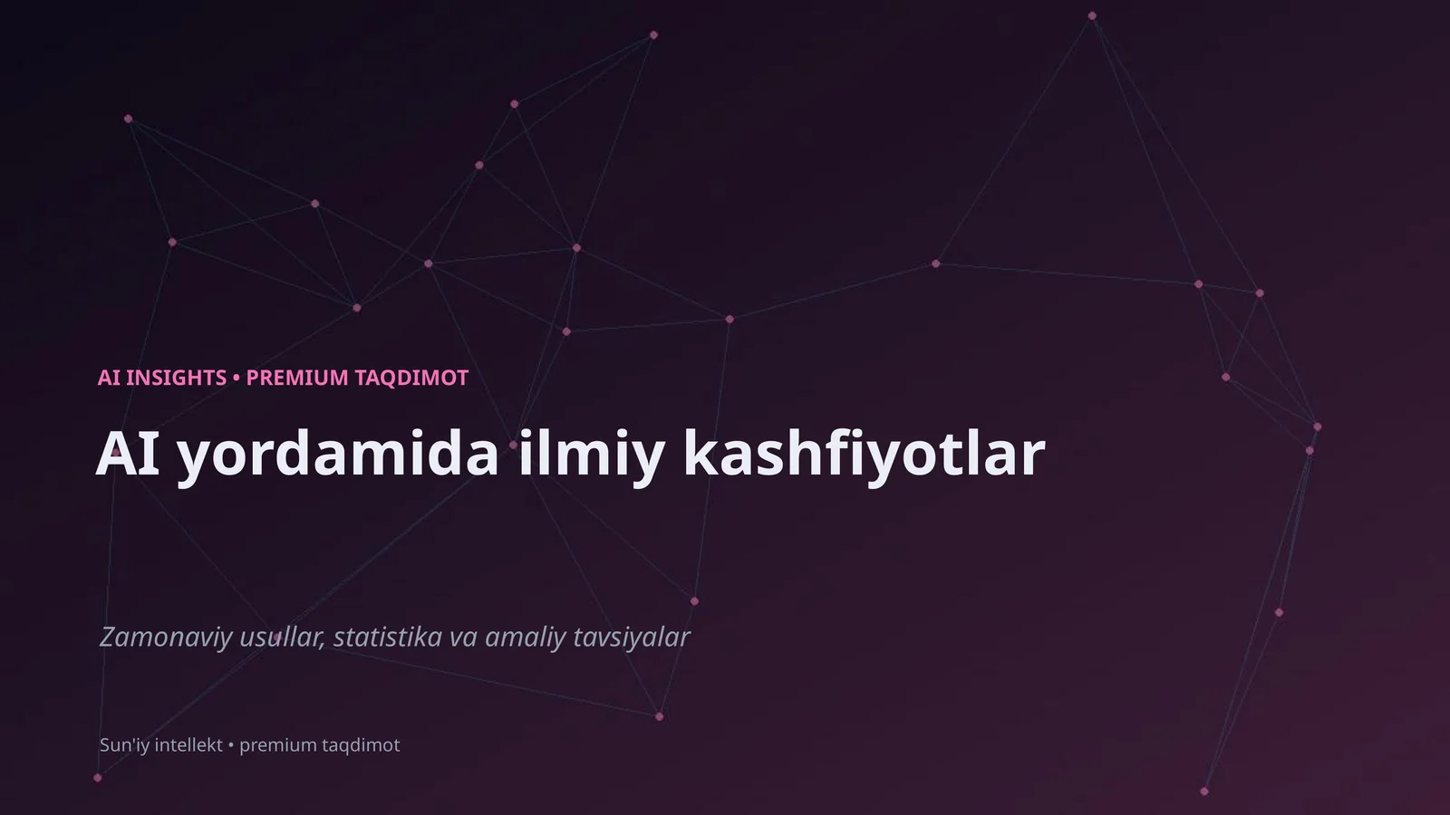 AI INSIGHTS • PREMIUM TAQDIMOT