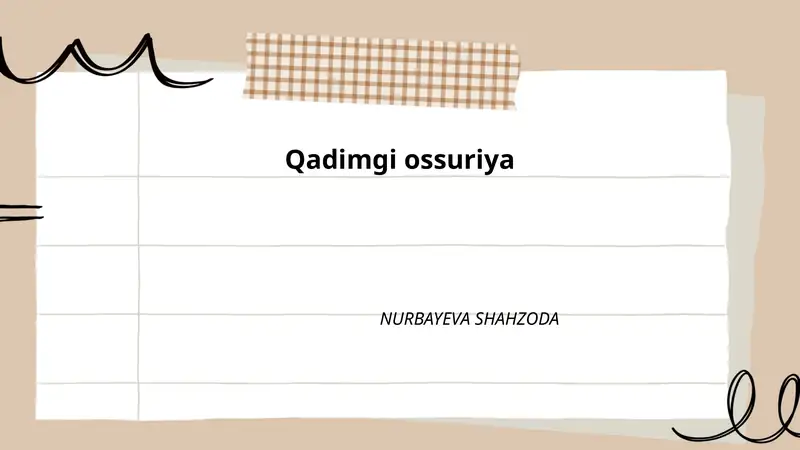 Qadimgi Ossuriya