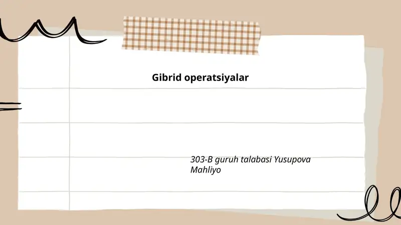 Gibrid operatsiyalar