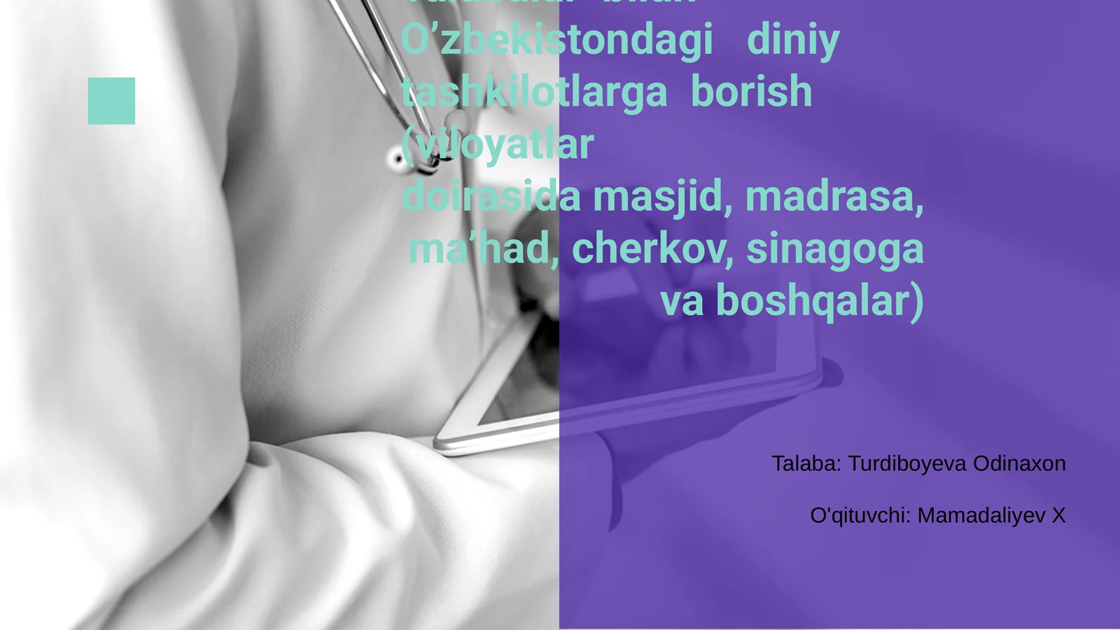 Talabalarning diniy bilimlarini boyitish