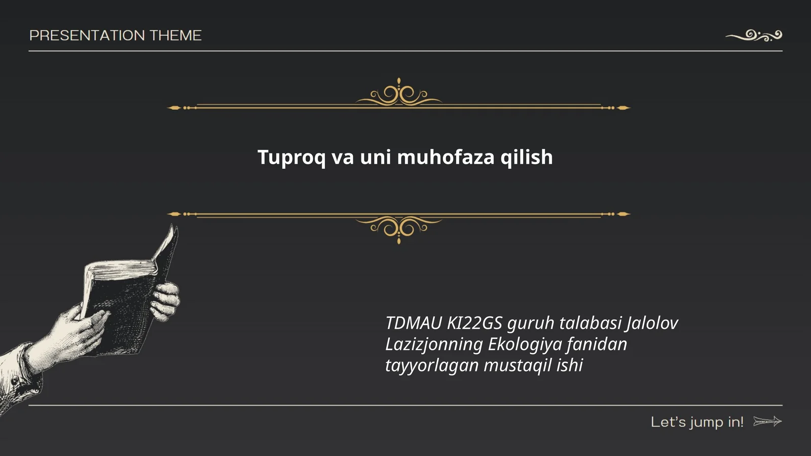 Tuproq va uni muhofaza qilish