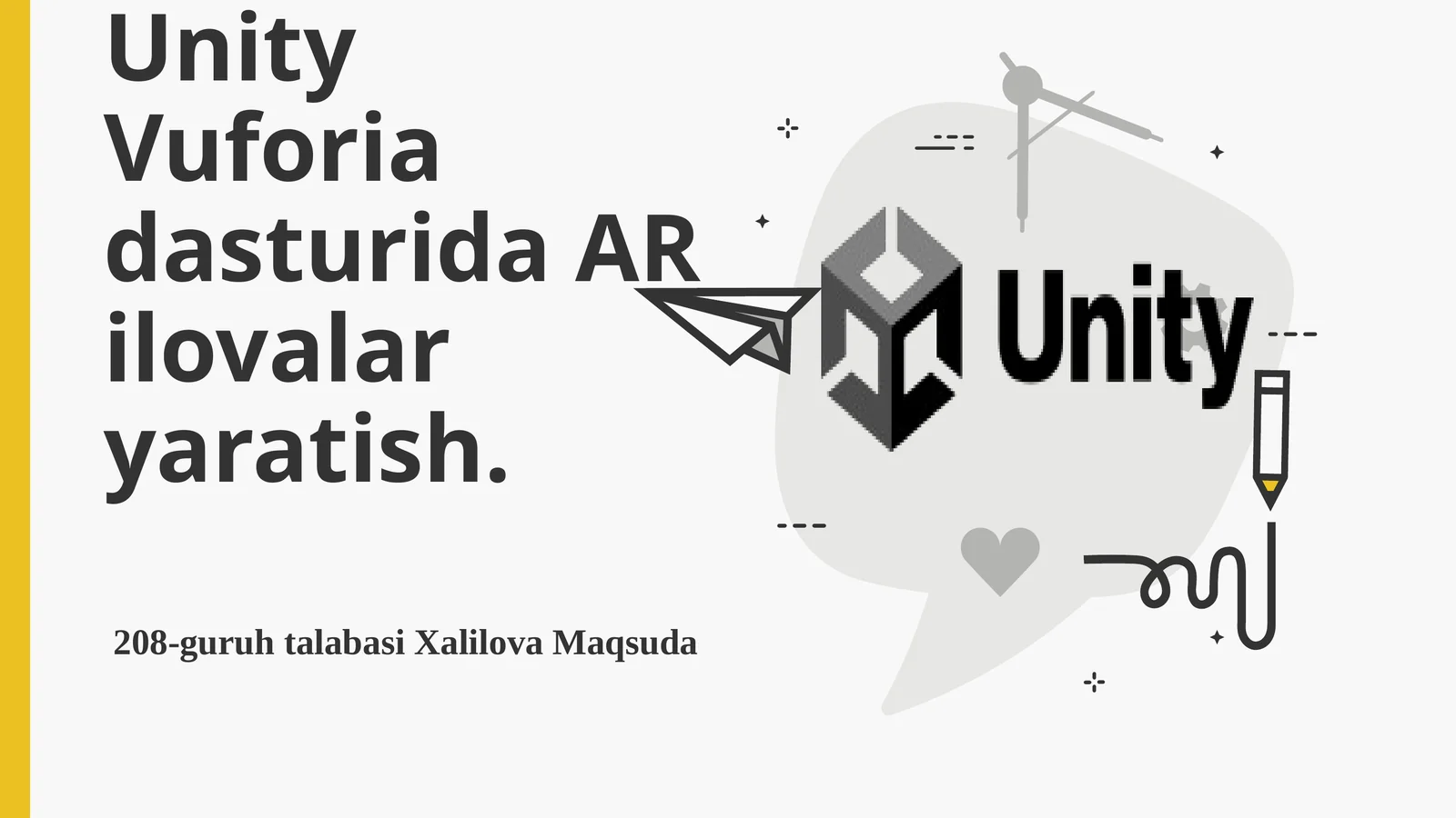 UnityVuforiadasturidaARilovalaryaratish