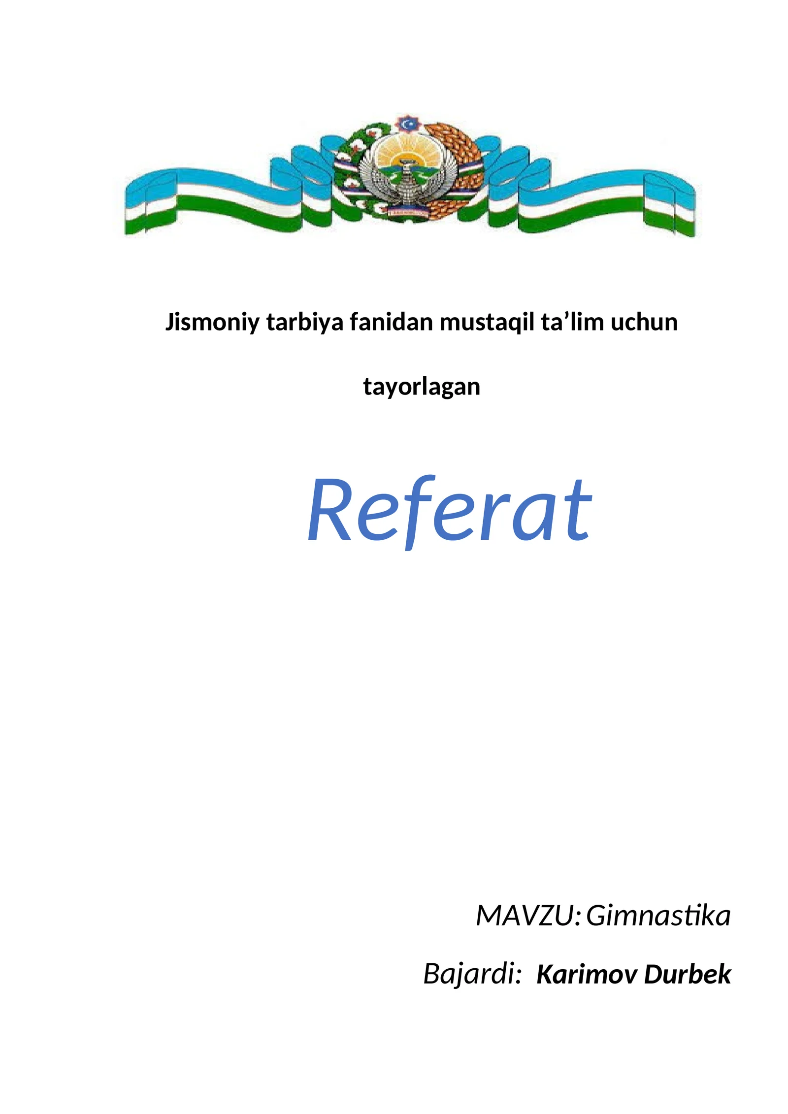 Gimnastika Referati