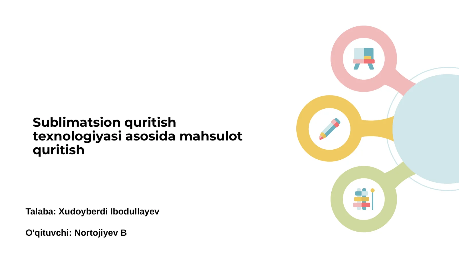 Sublimatsion quritish texnologiyasi