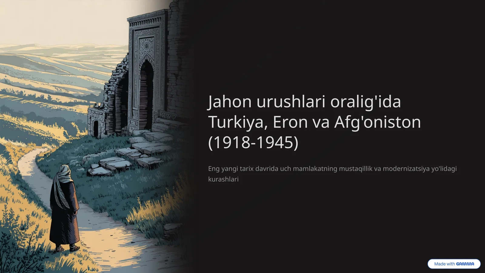 Jahon urushlari oralig'ida Turkiya, Eron va Afg'oniston (1918-1945)