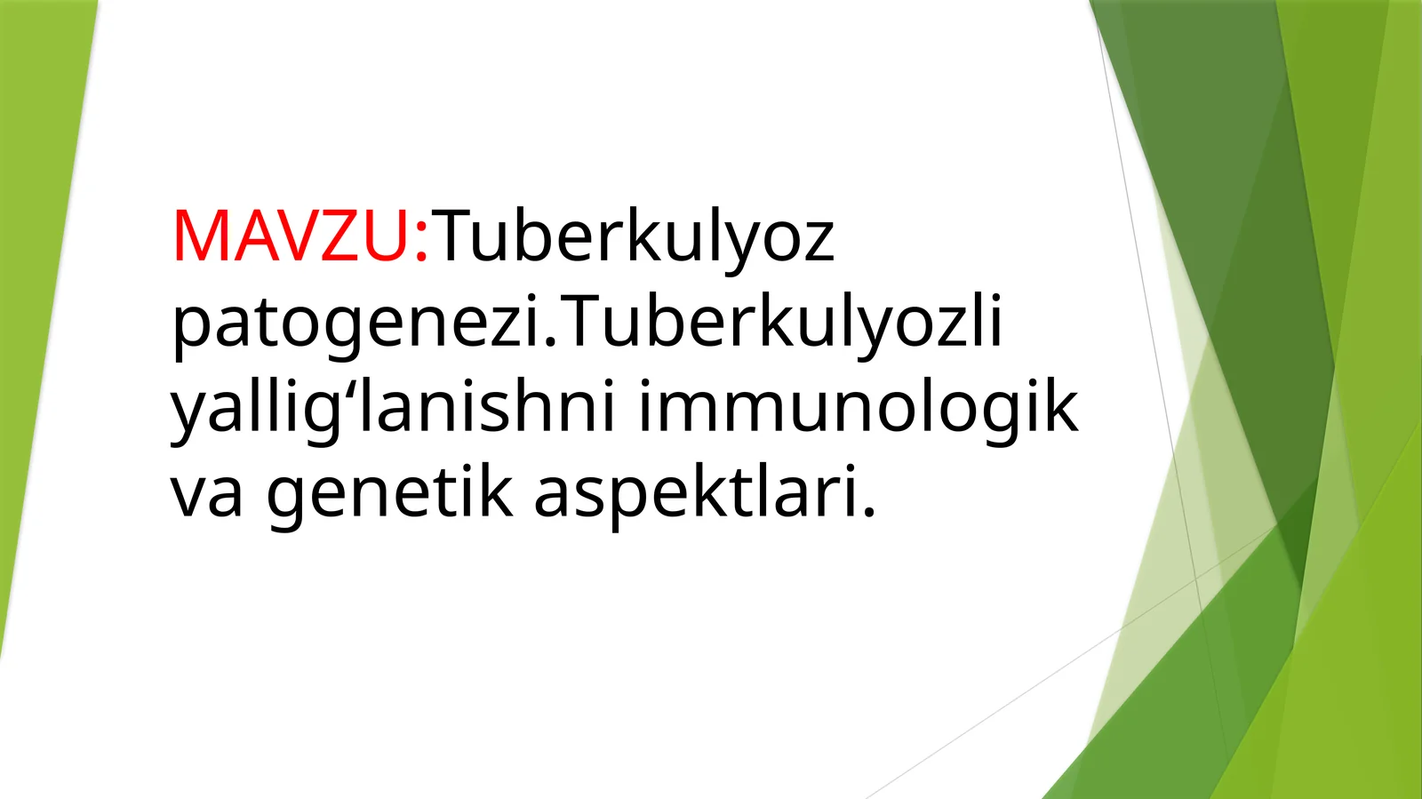 Tuberkulyoz patogenezi