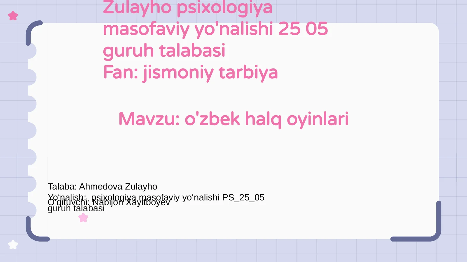 O'zbek halq oyinlari
