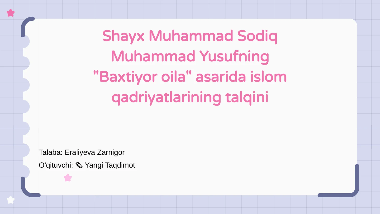 Baxtiyor oila