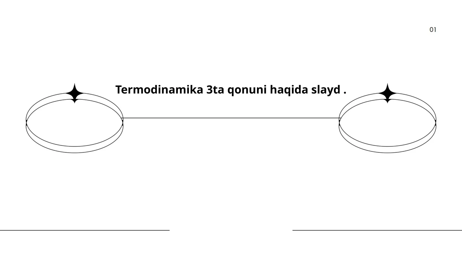 Termodinamika 3ta qonuni haqida slayd