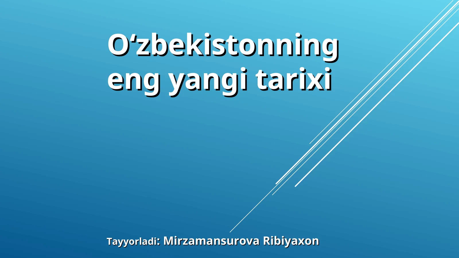 Oʻzbekiston tarixi