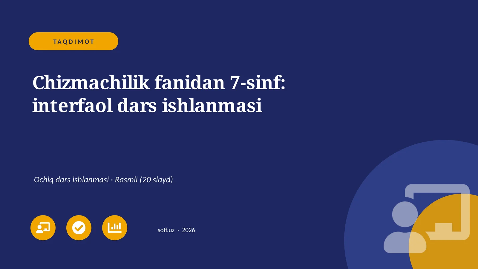 Chizmachilik fanidan 7-sinf: interfaol dars ishlanmasi