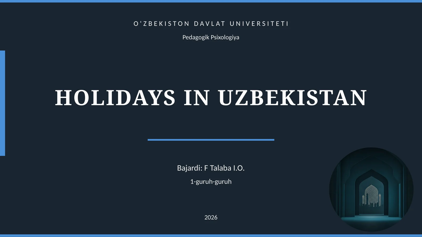 Pedagogik Psixologiya