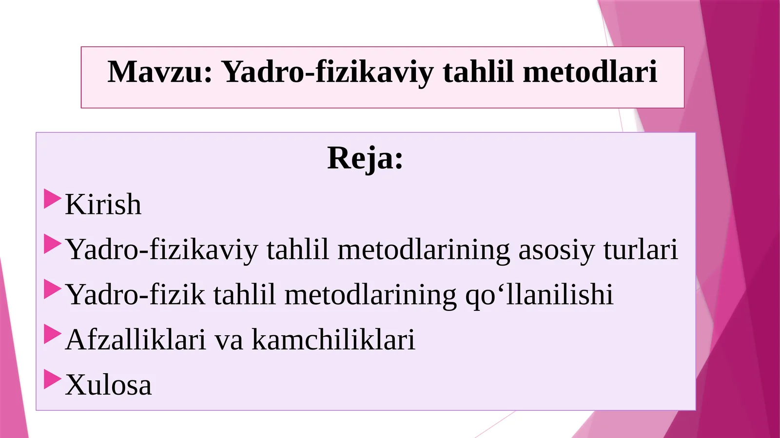 Yadro-fizikaviytahlilmetodlari