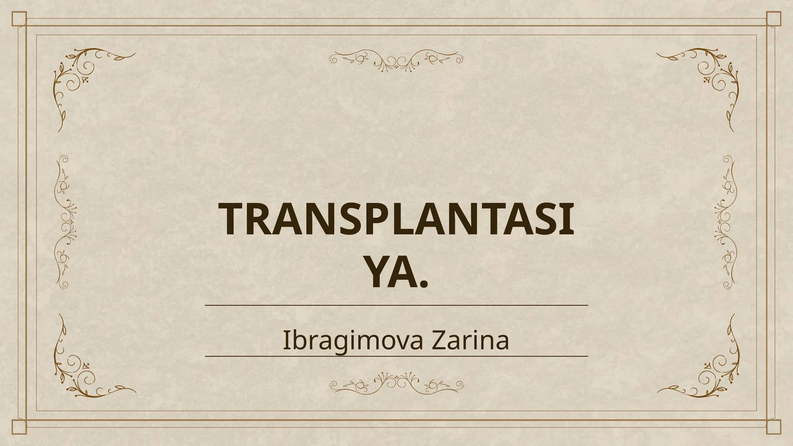 TRANSPLANTASIYA