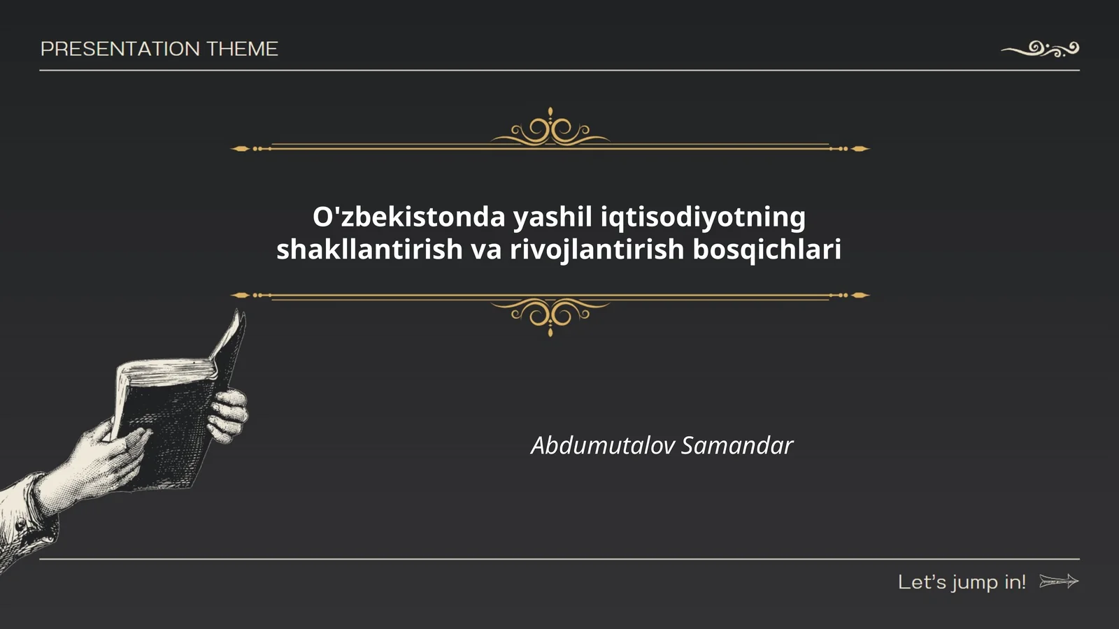 O'zbekistonda yashil iqtisodiyotning shakllantirish va rivojlantirish bosqichlari