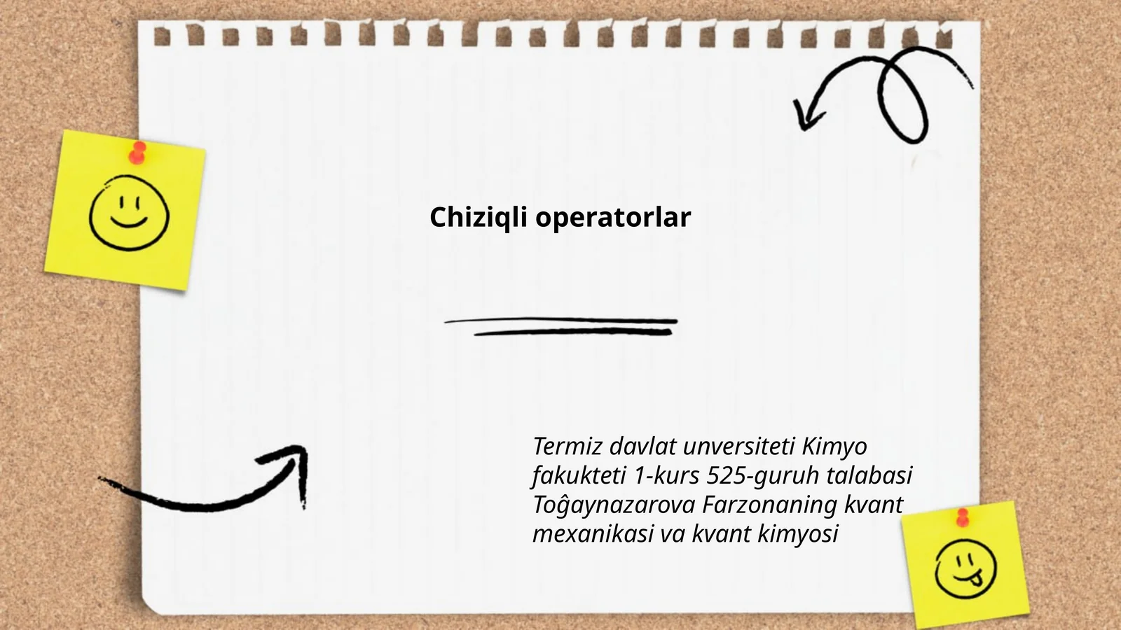 Chiziqli operatorlar