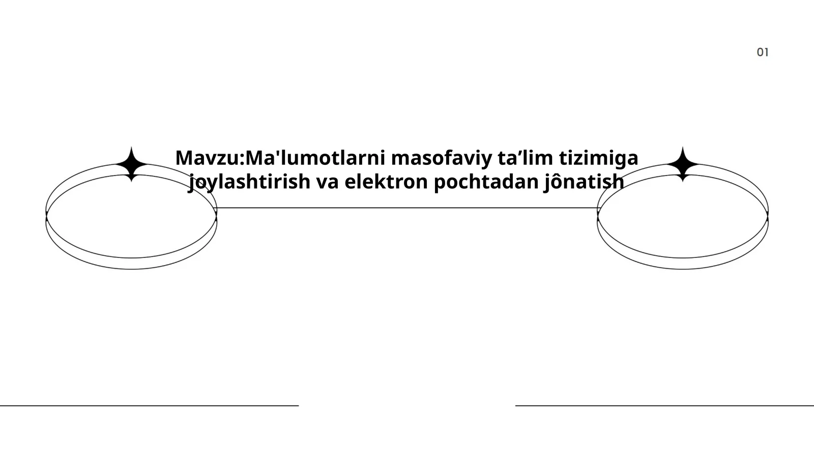 Ma'lumotlarni masofaviy taʼlim tizimiga joylashtirish va elektron pochtadan jônatish