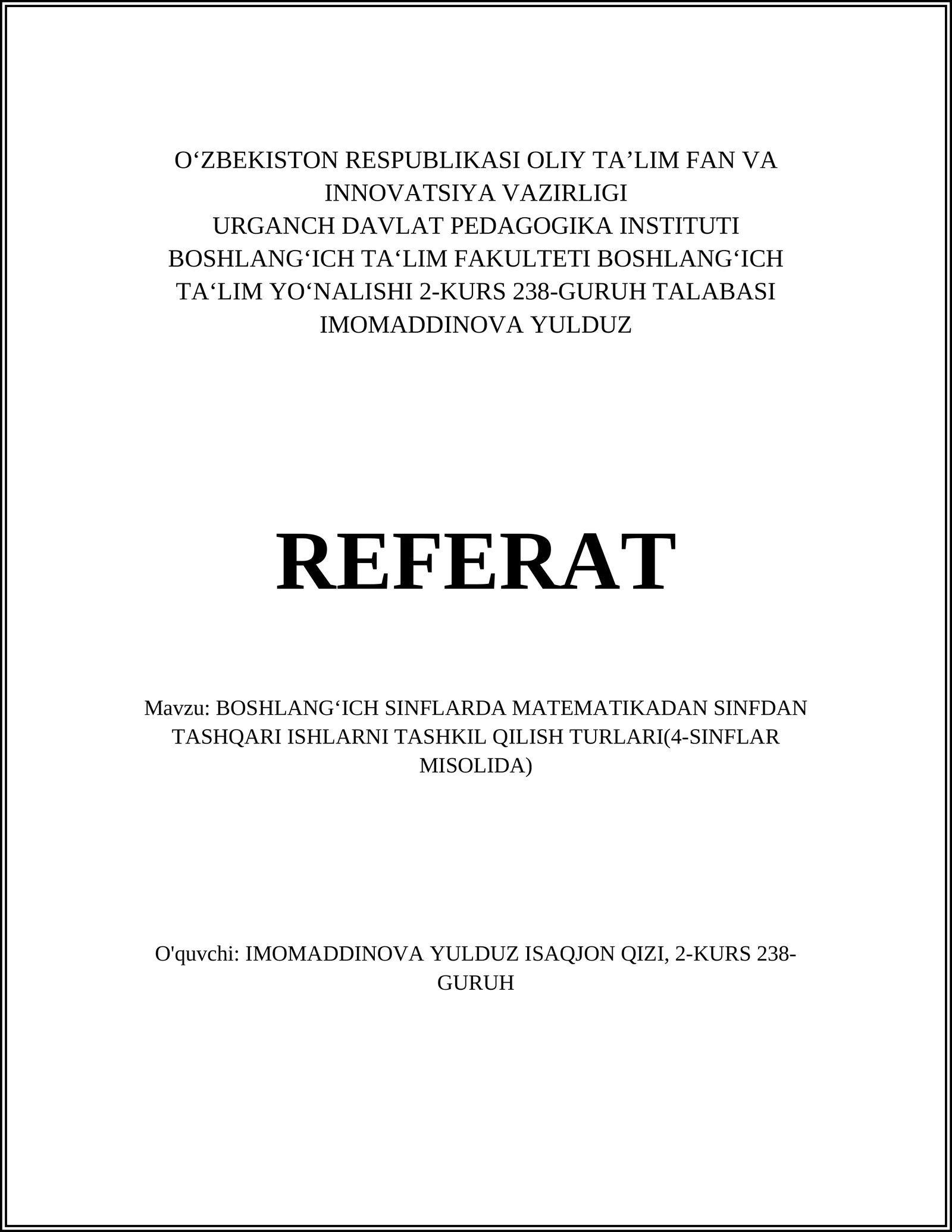 Matematik Tadbirlar va Musobaqalar