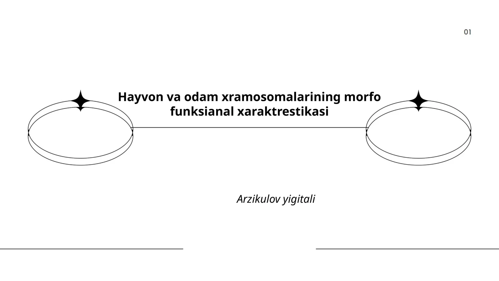 Hayvon va odam xramosomalarining morfo funksianal xaraktrestikasi