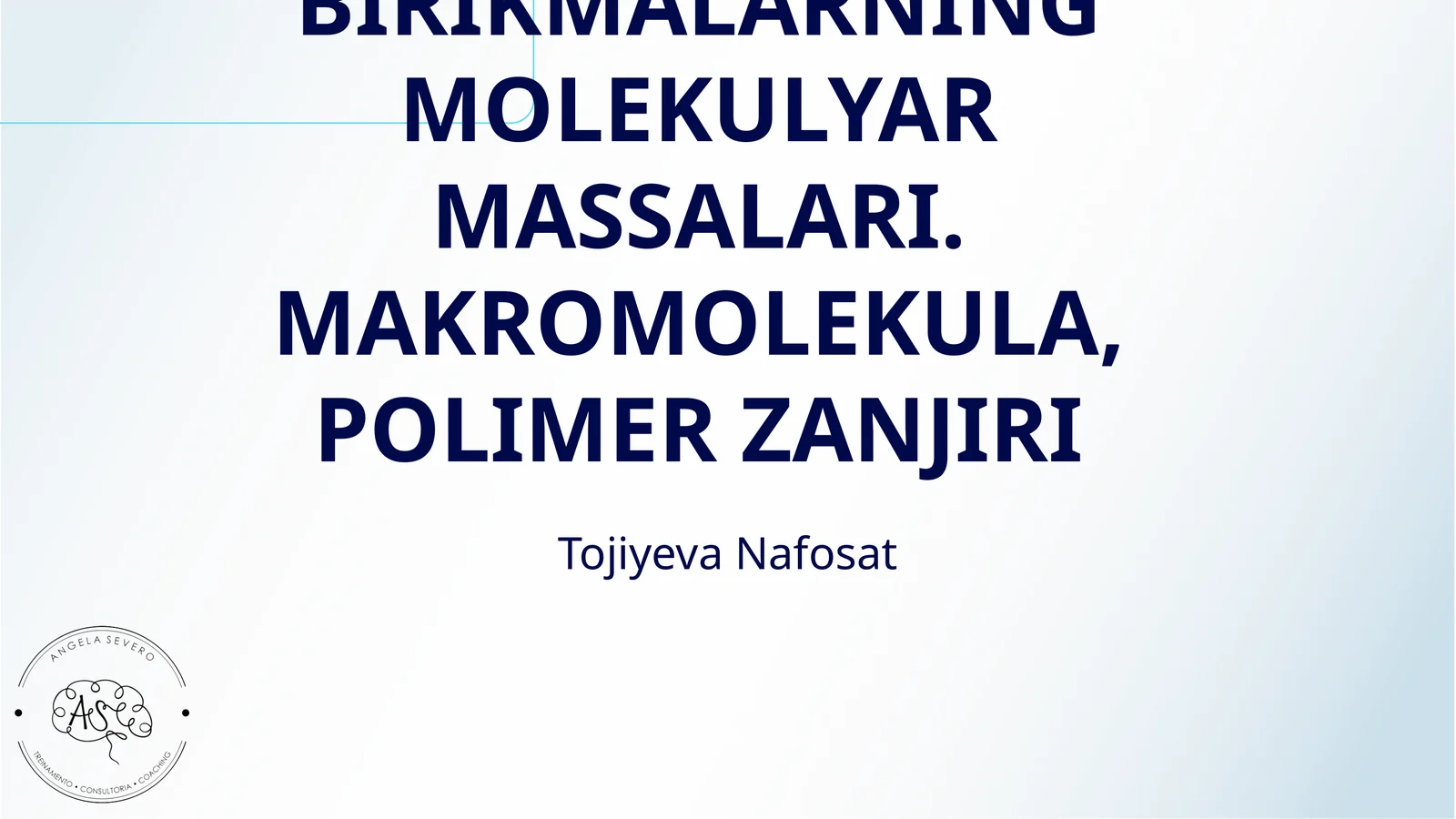 YUQORI MOLEKULYAR BIRIKMALARNING MOLEKULYAR MASSALARI. MAKROMOLEKULA, POLIMER ZANJIRI