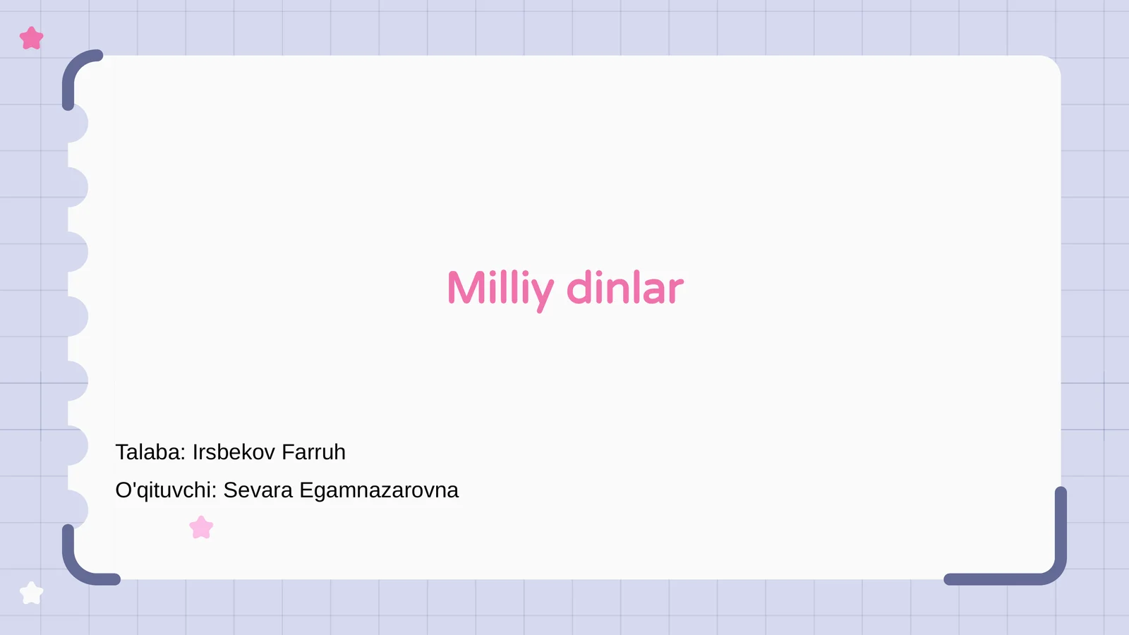 Milliy dinlar