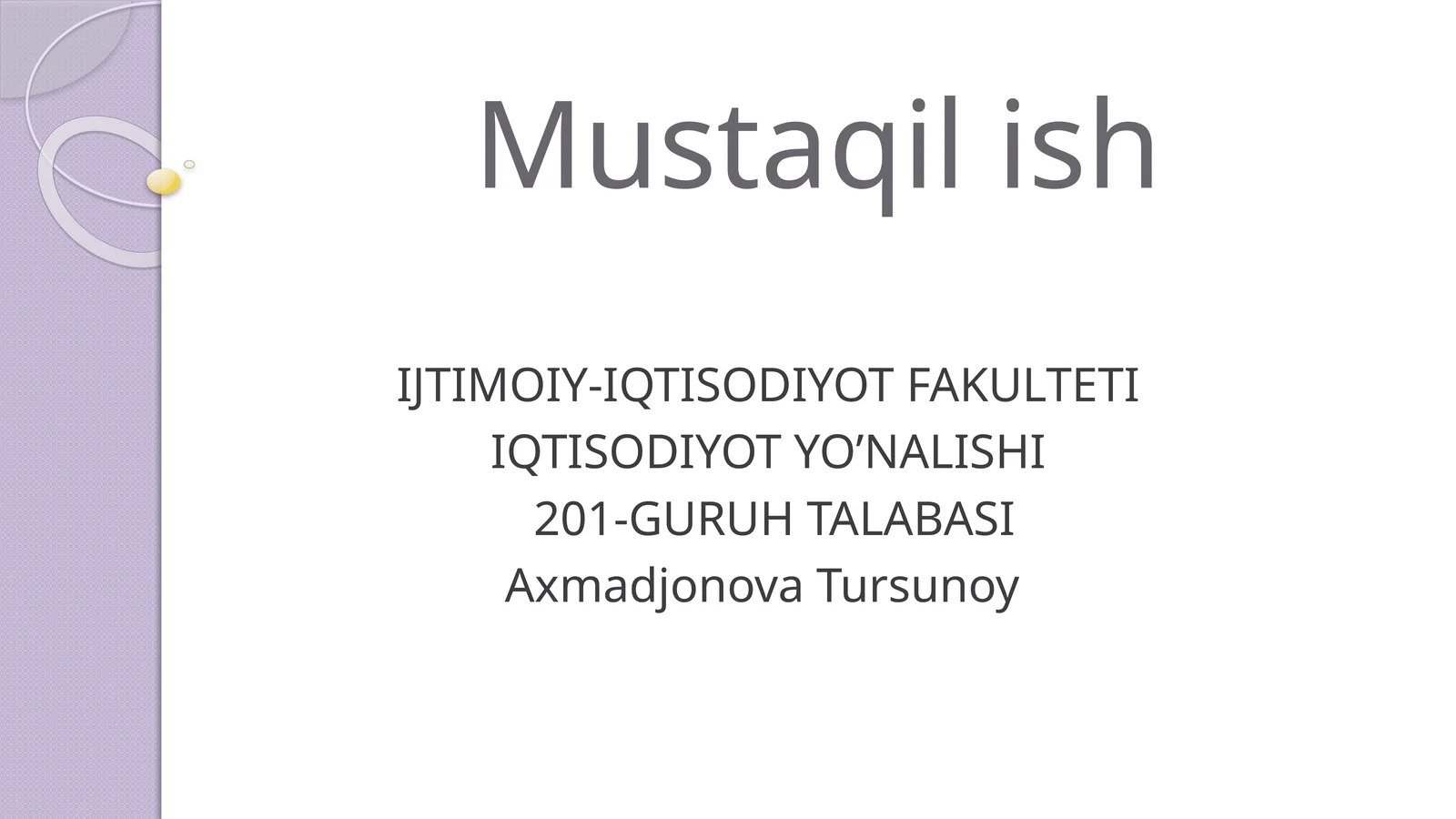 Asosiy Makroiqtisodiy Koʻrsatkichlarga Kirish
