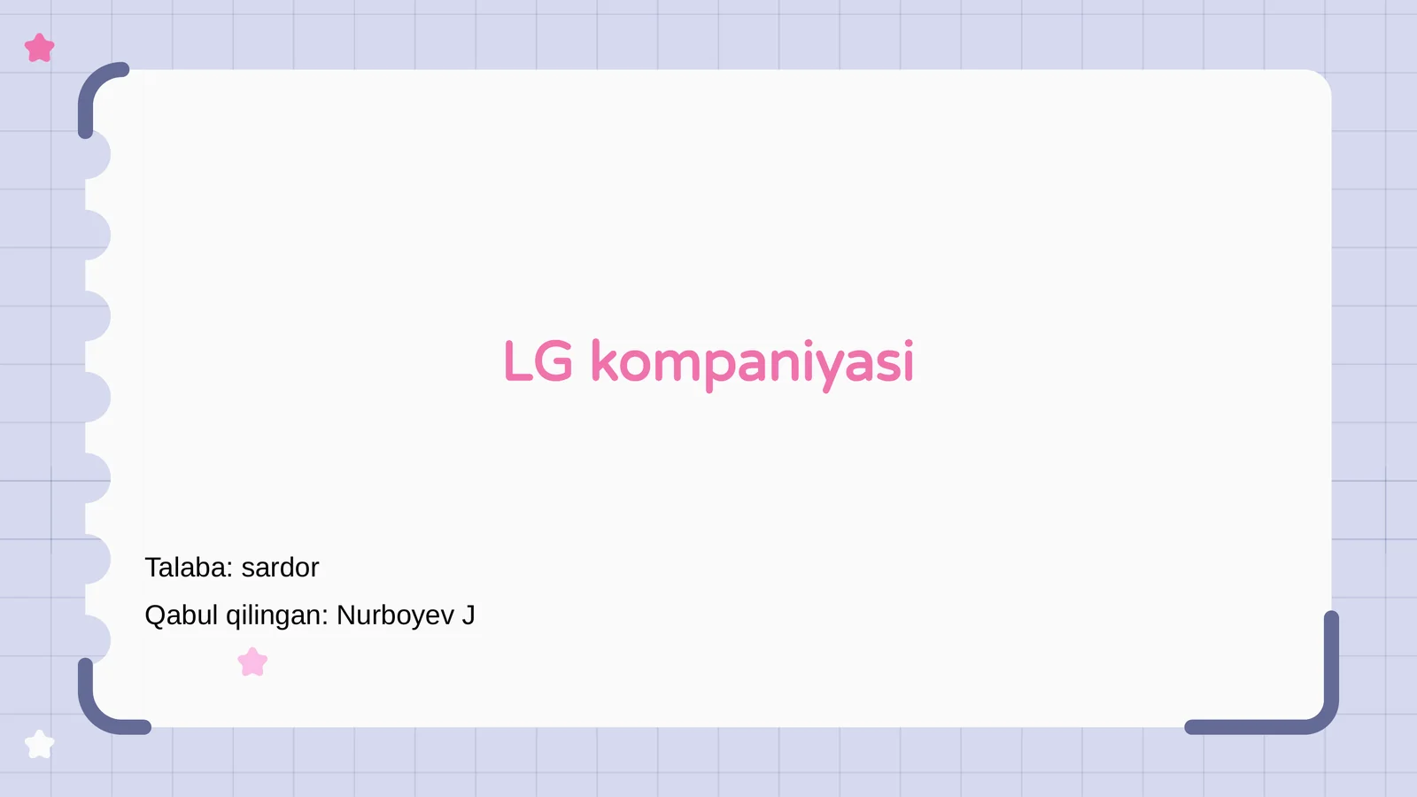 LG kompaniyasi haqida