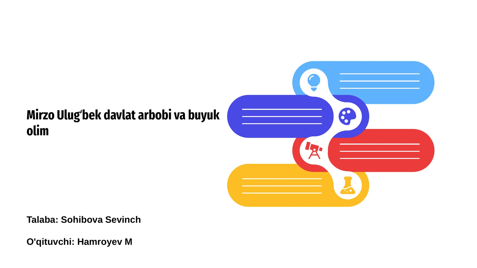 Mirzo Ulugʻbek davlat arbobi va buyuk olim